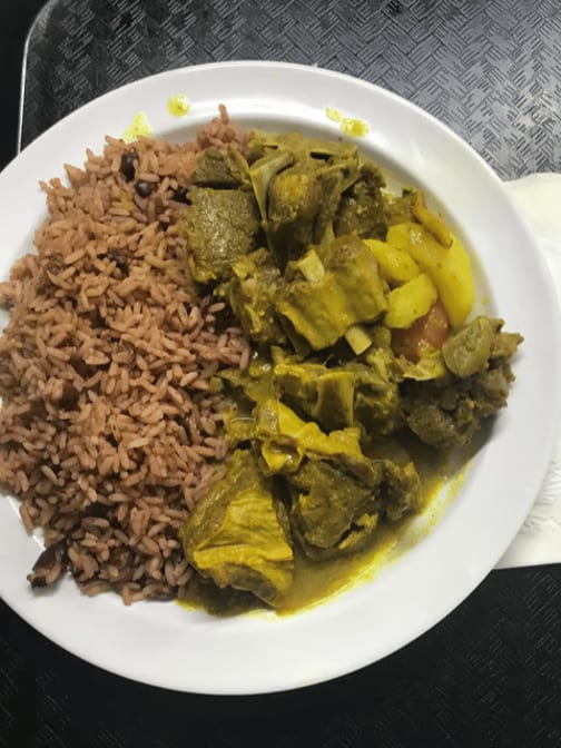 Large Curry Goat.