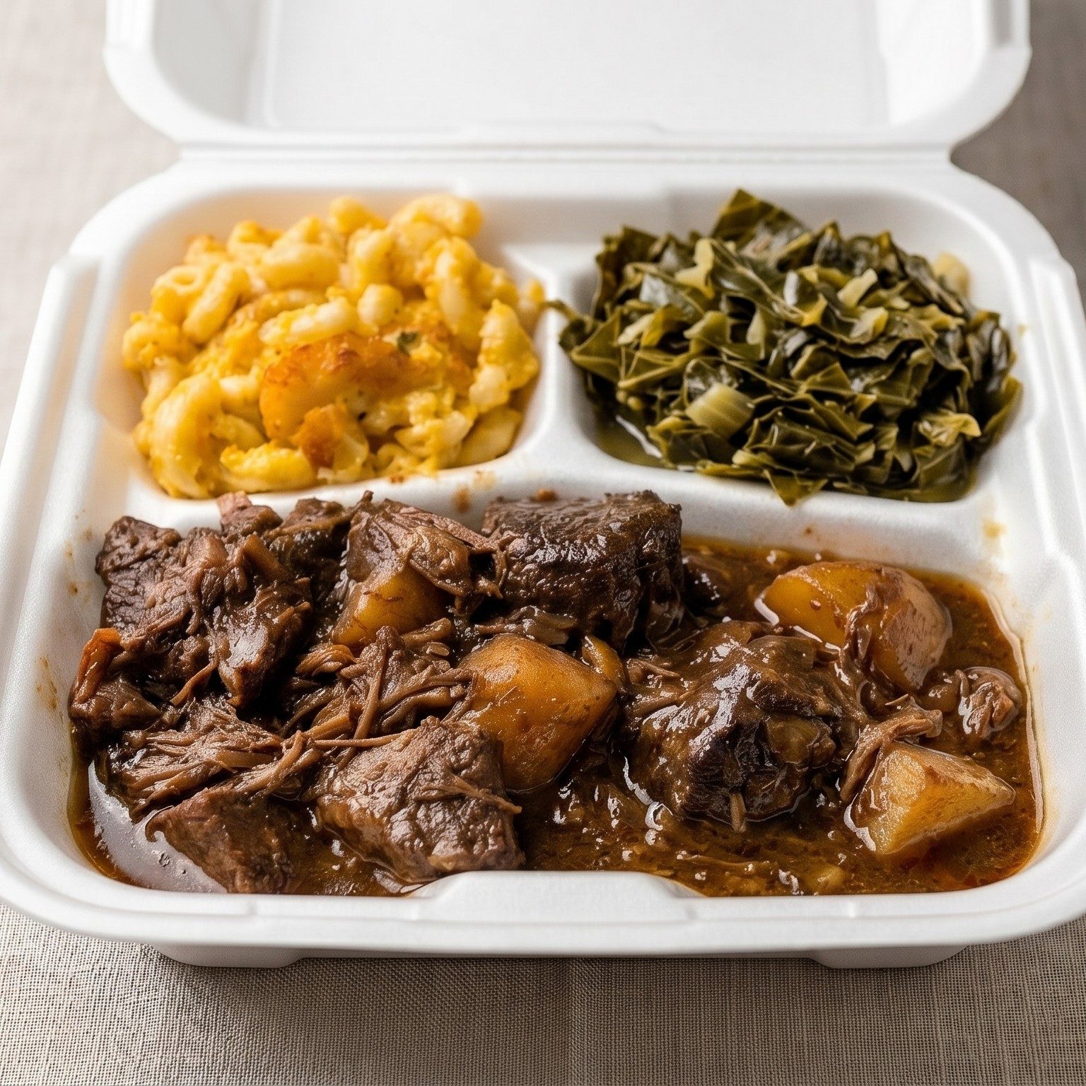 Stewed Beef Dinner.